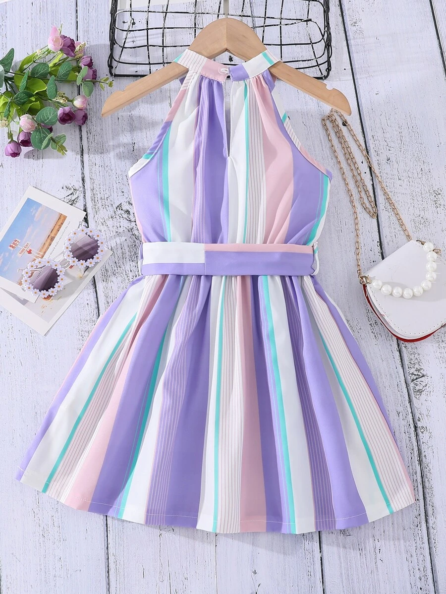Vestido Sin Mangas Con Cinturón - Imagen 2