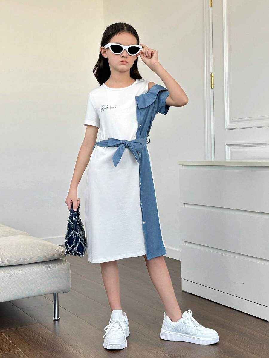 Vestido Casual Con Cuello Redondo - Imagen 5