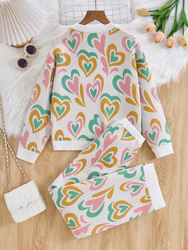 Conjunto de suéter de punto