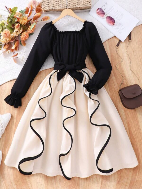 Vestido de manga larga