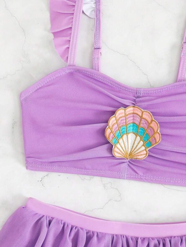 Bikini con decoración de conchas